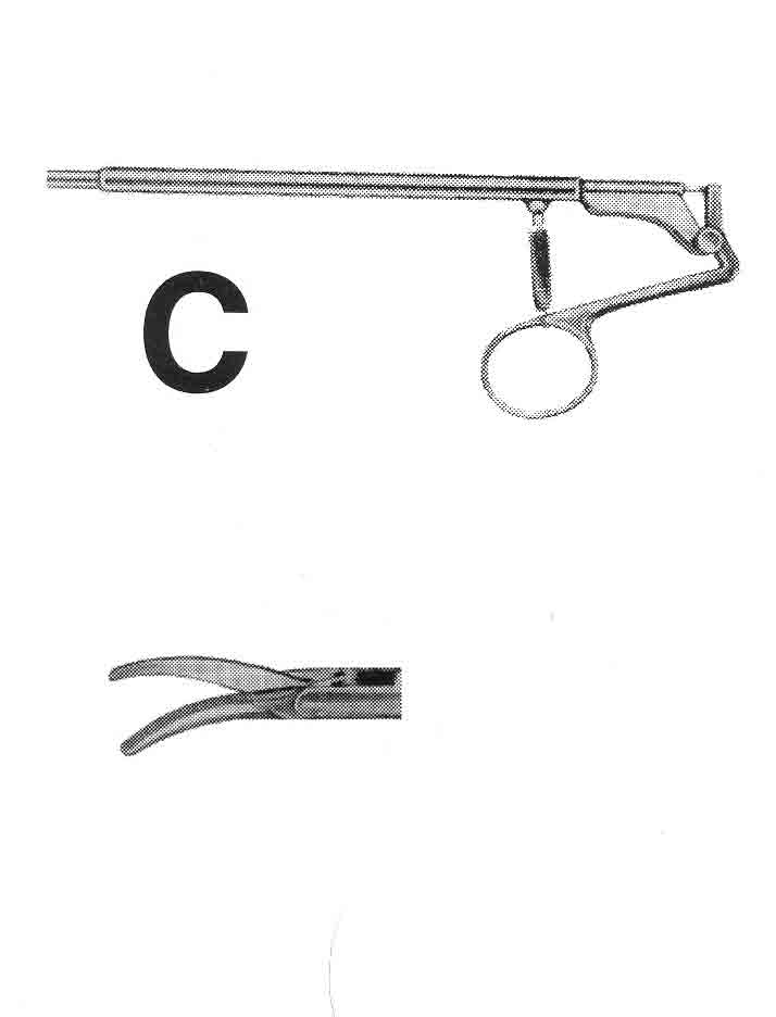 İZOLESİZ MAKAS C MODEL SAPLI ÇAP : 5MM L:36CM